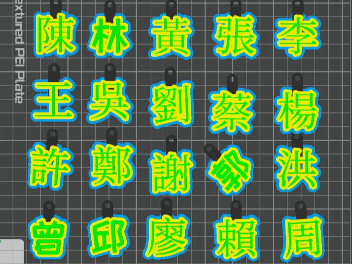 百家姓-前20大