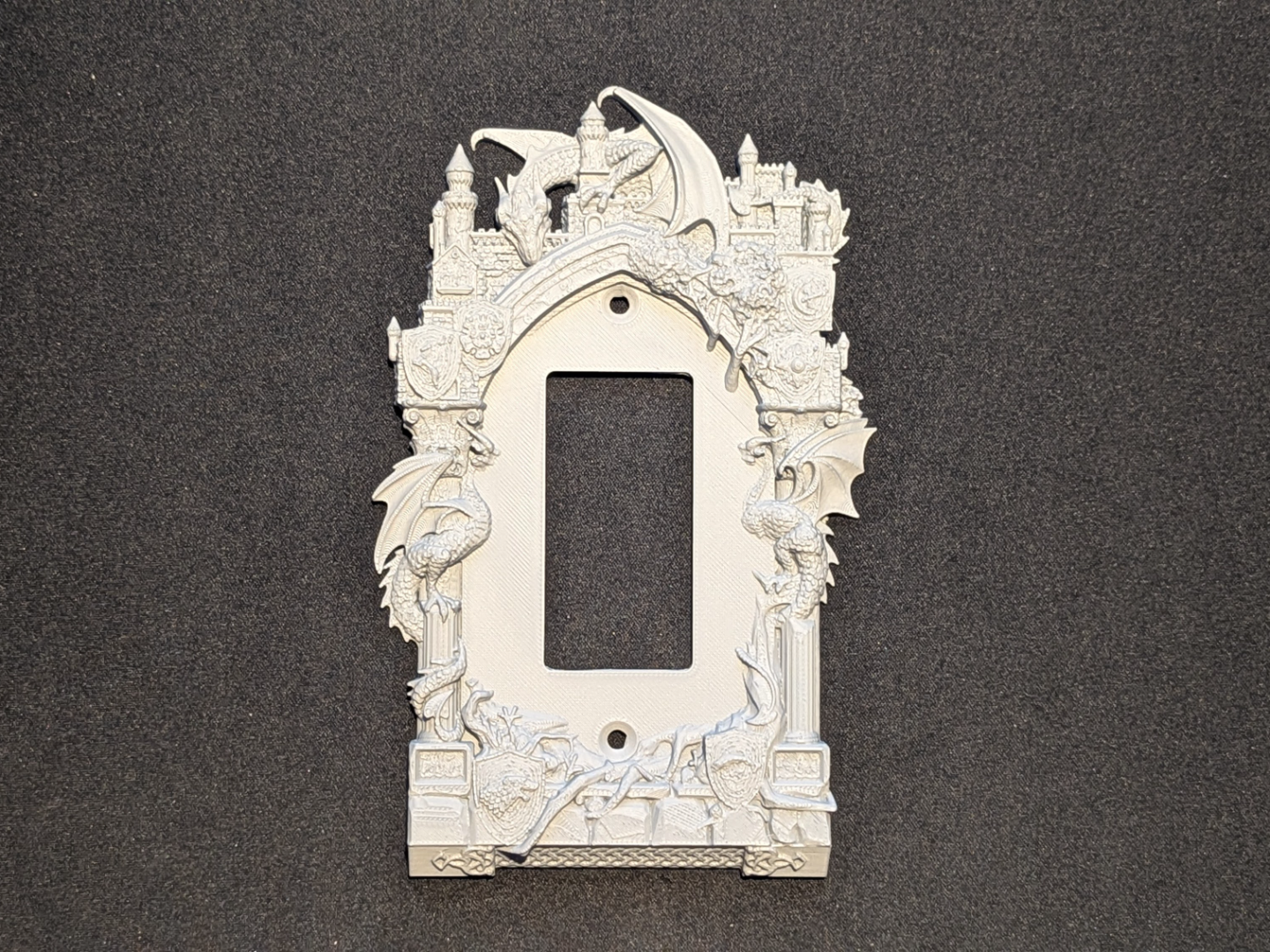 Decora Style Dragon and Castle Wall Plate