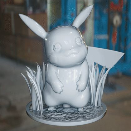 Pikachu in the Tall Grass (No Supports)
