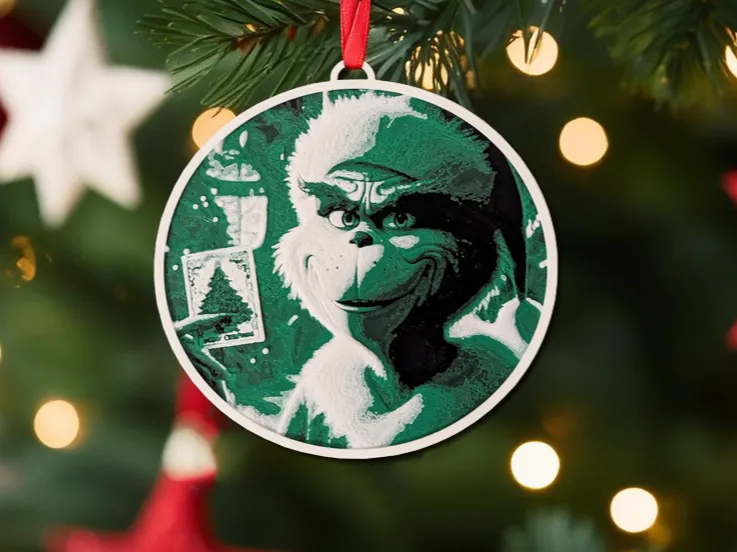 Christmas Old-Grinch Ornament