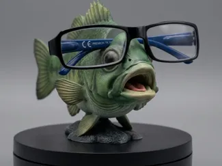 Fish eyeglass holder