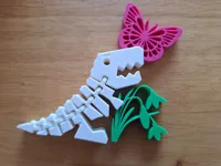 Dinosaure articulé décor de printemps — photo 4