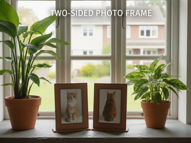 two-sided photo frame