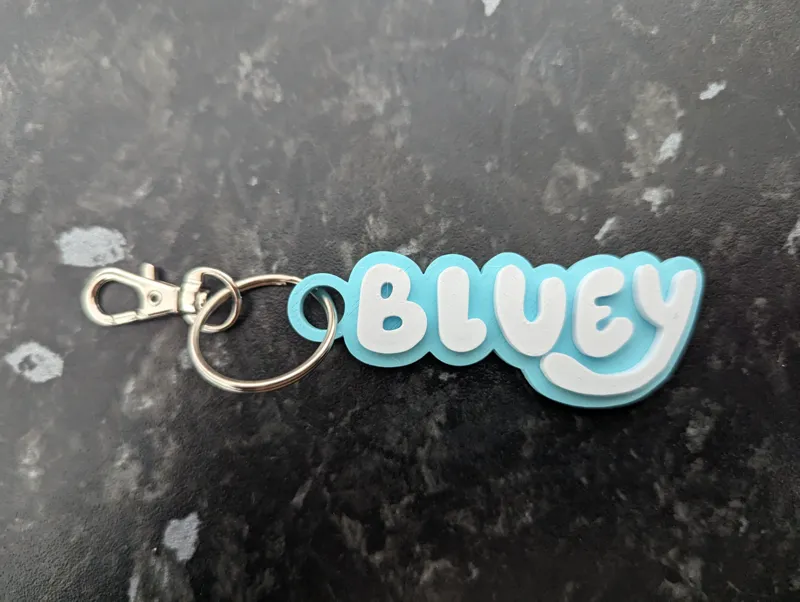 Bluey keychain FREE COMMERCIAL