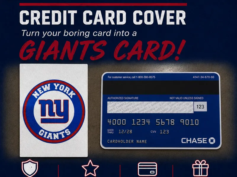 New York Giants Credit Card Cover - tap to pay