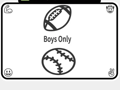 Boys Only Sign