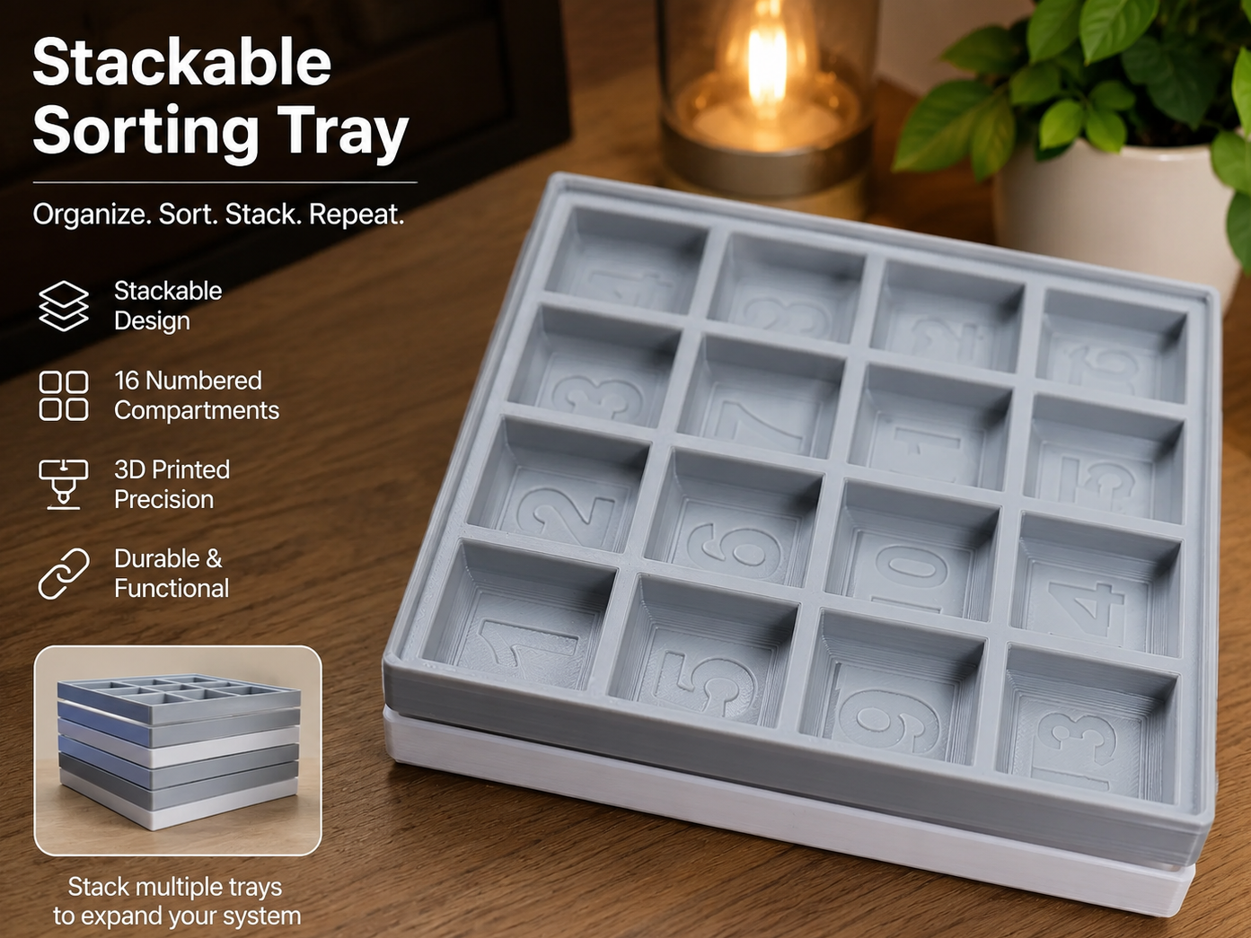 Stackable Sorting Tray