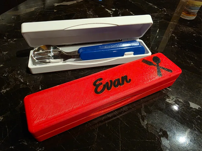 Sturdy Cutlery Box for children