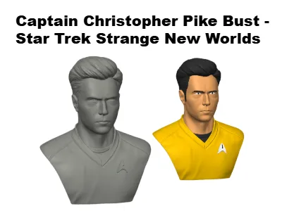 Captain Pike Bust - Discovery/SNW Era