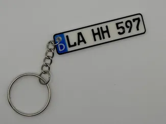 German License Plate, DE Kennzeichen