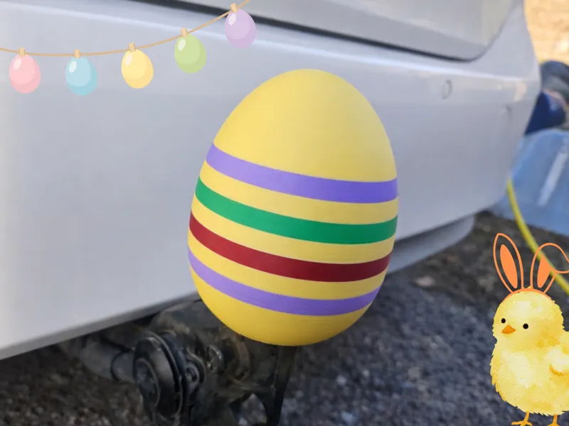Easter egg Tow/Hitch Ball Cover