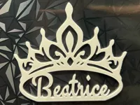 Couronne personnalisable avec prénom — photo 1