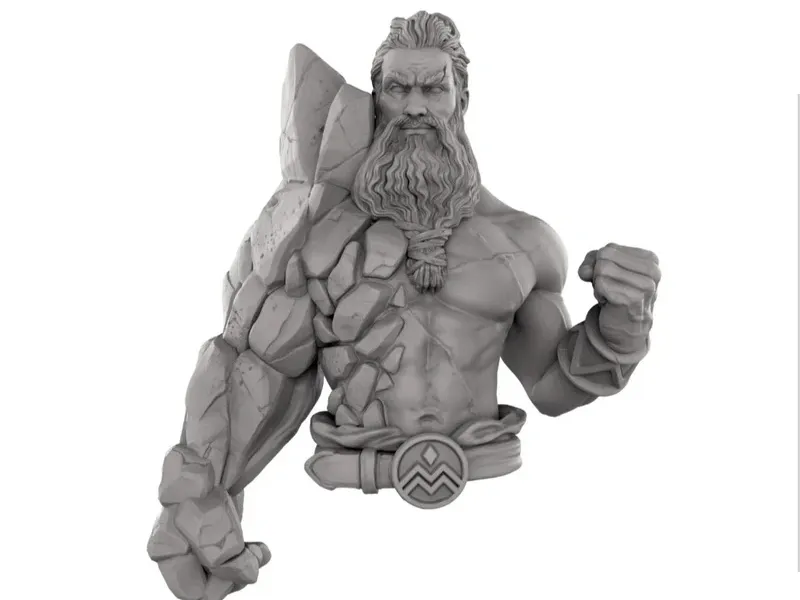 busto guerriero ed elfa