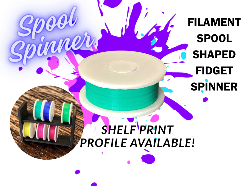 Filament Spool Fidget Spinner - Print In Place