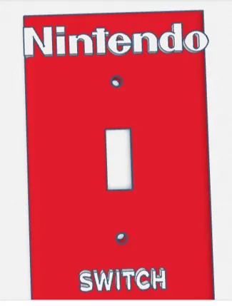 Nintendo switch light switch cover