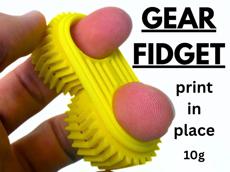 Gears Fidget - Print In Place