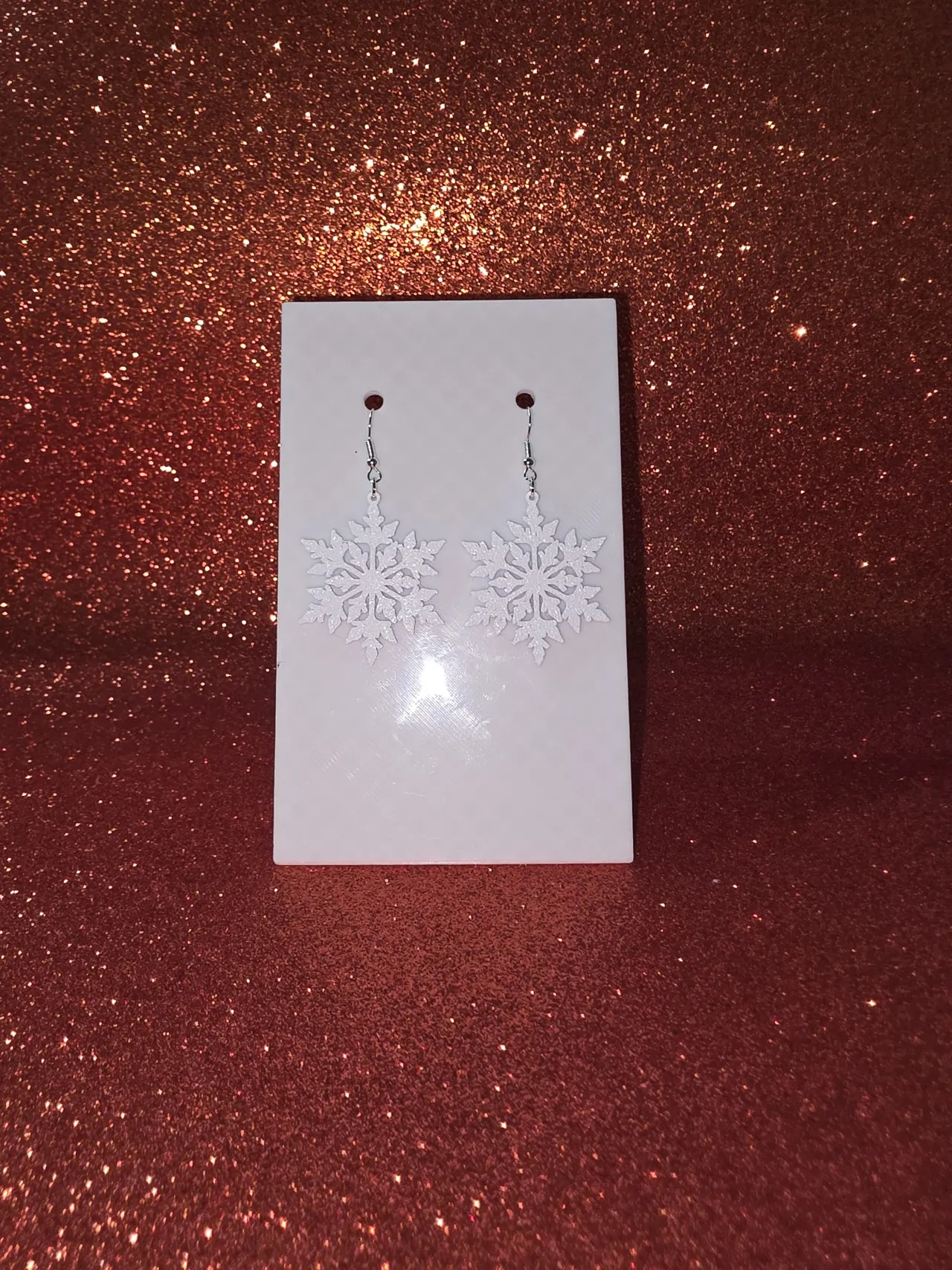 Another snowflake earrings view 2