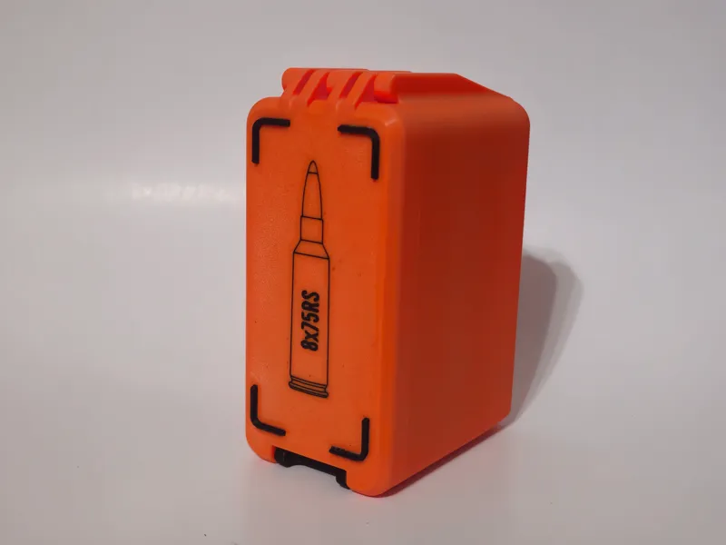 8x75 RS Ammo Box - 36 Round - Stackable