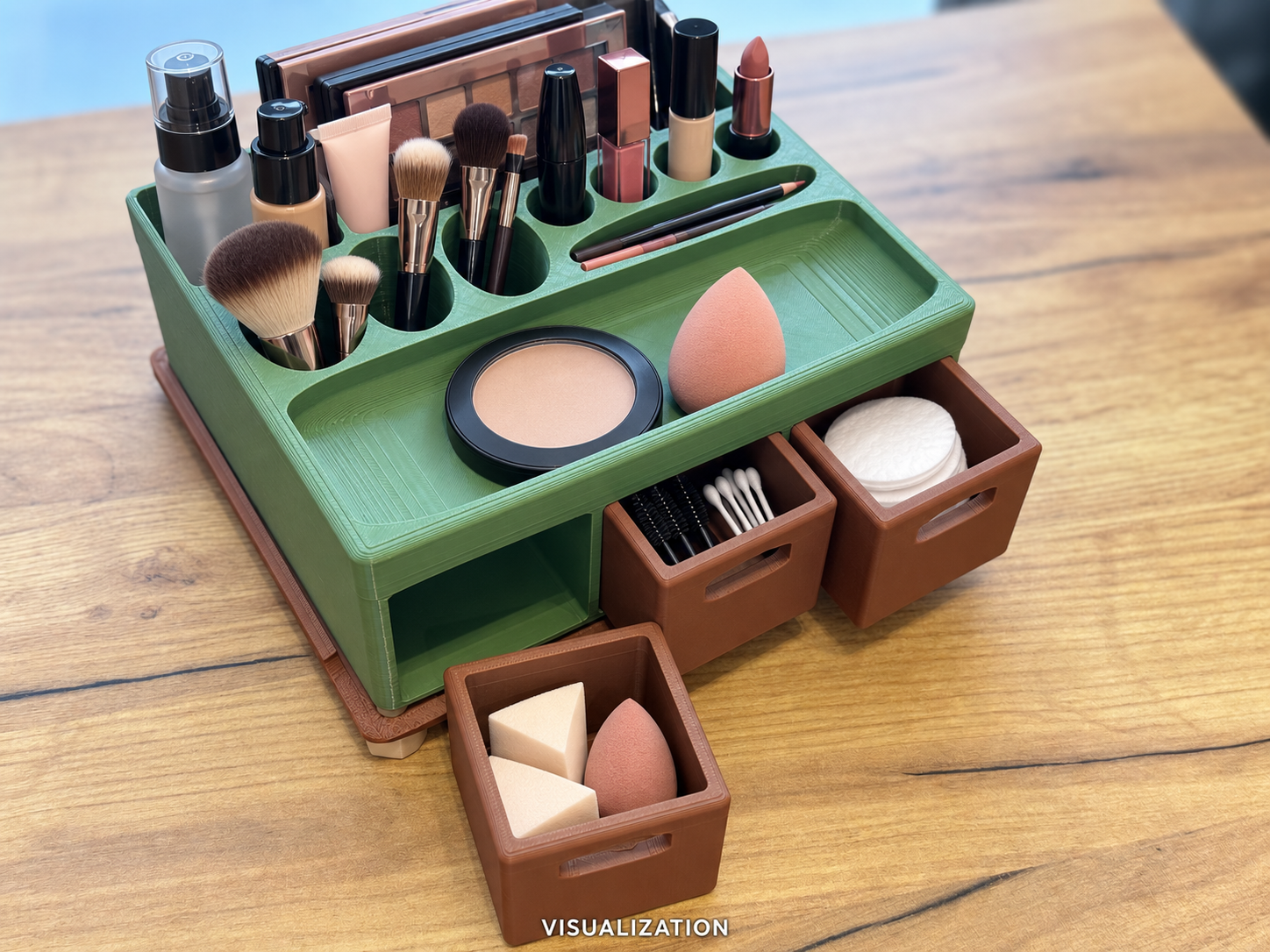 Makeup Organizer with Removable Drawers - 3D printed Organizers, in stock in India