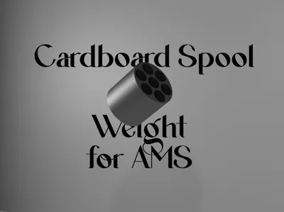 Cardboard Spool Weight for AMS