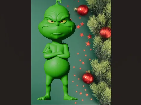 Grinch NAVIDAD MULTICOLOR 