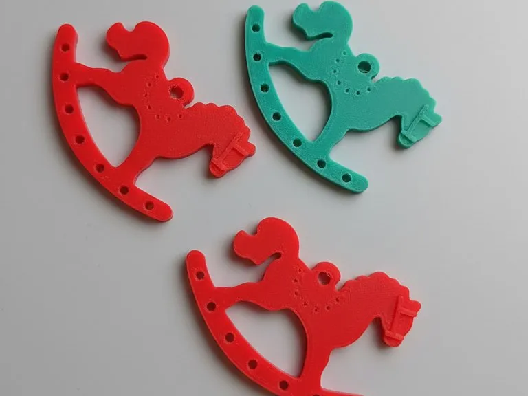 Abstract Flat Keychain