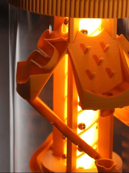 360˚ Rotating Marble Run - Enclosed with Lights view 2