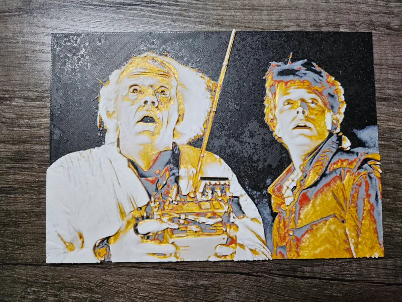Doc and Marty BTTF HueForge