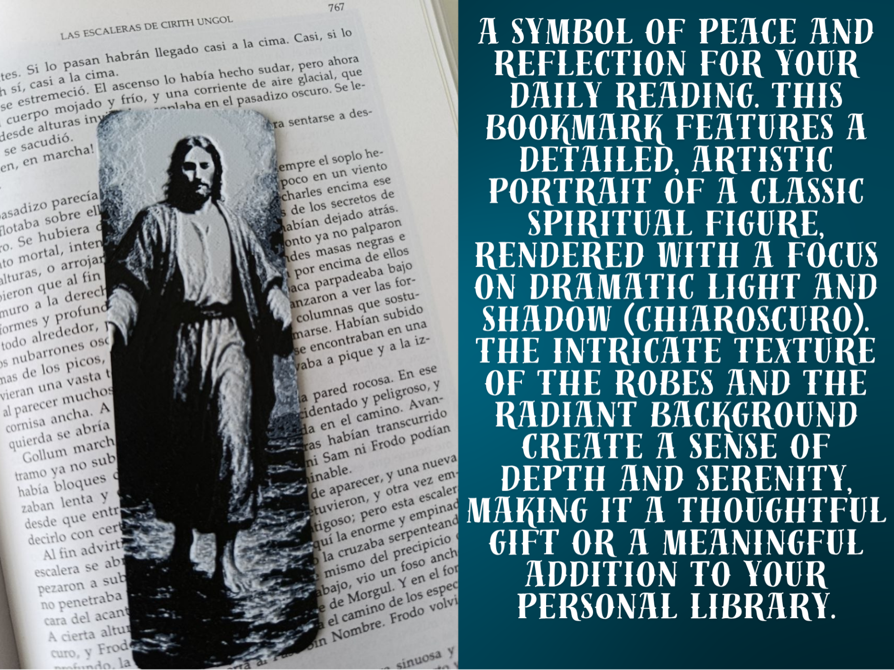 Artistic Spiritual Portrait Bookmark