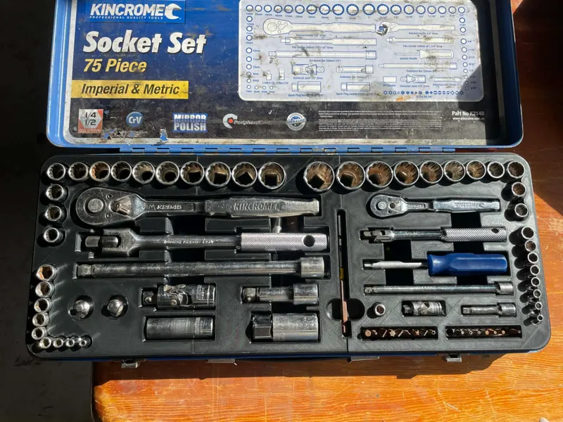 Kinchrome Socket set insert 75 piece  K2148