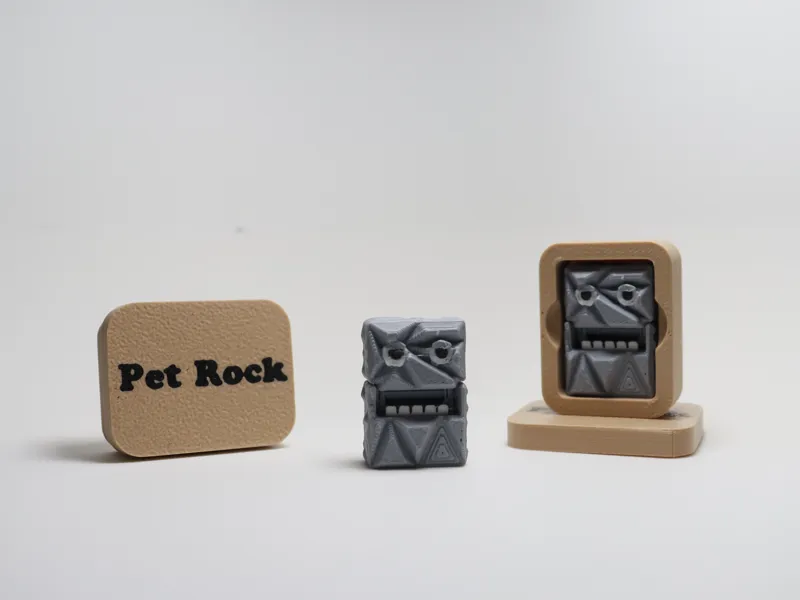 Pet Rock With A Box (Moving-Jaw)