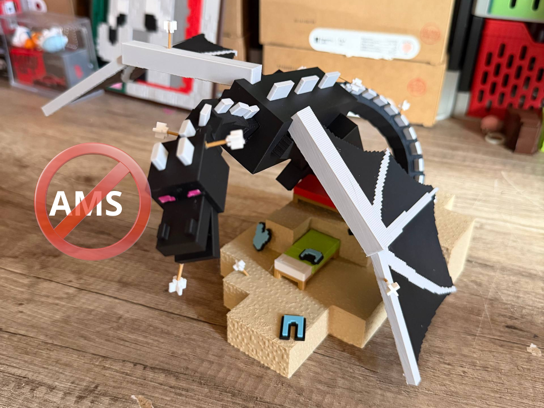 Ender Dragon - Flight Diorama | Minecraft look