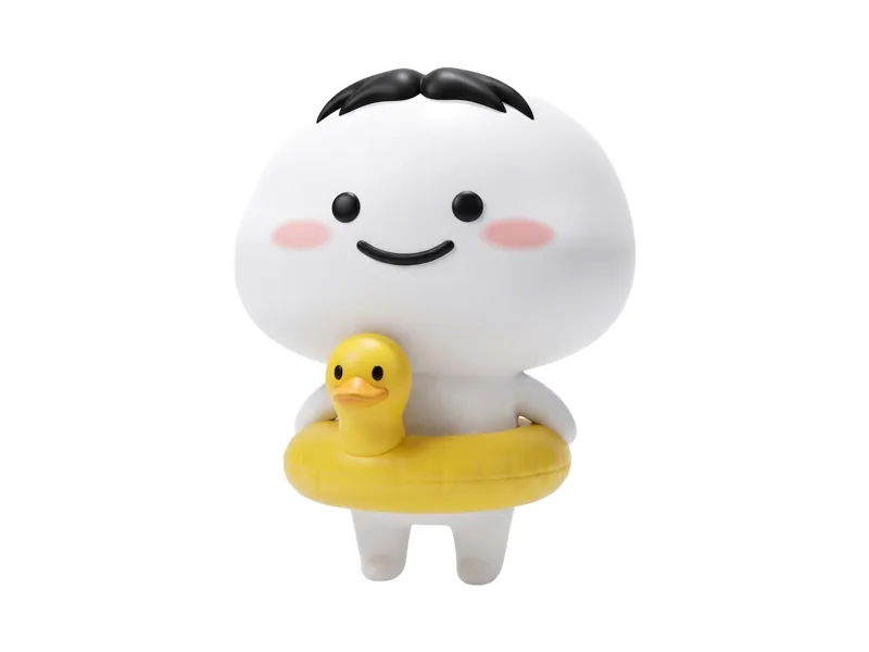 Cute Pentol (Quuby) with Duck Swim Ring