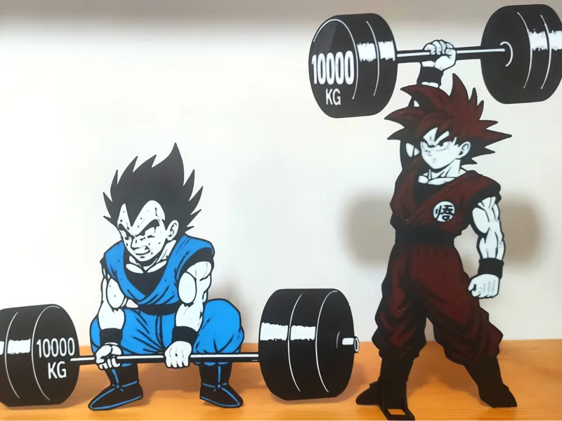 Saiyan Crossfit – Goku & Vegeta Workout Fan Art