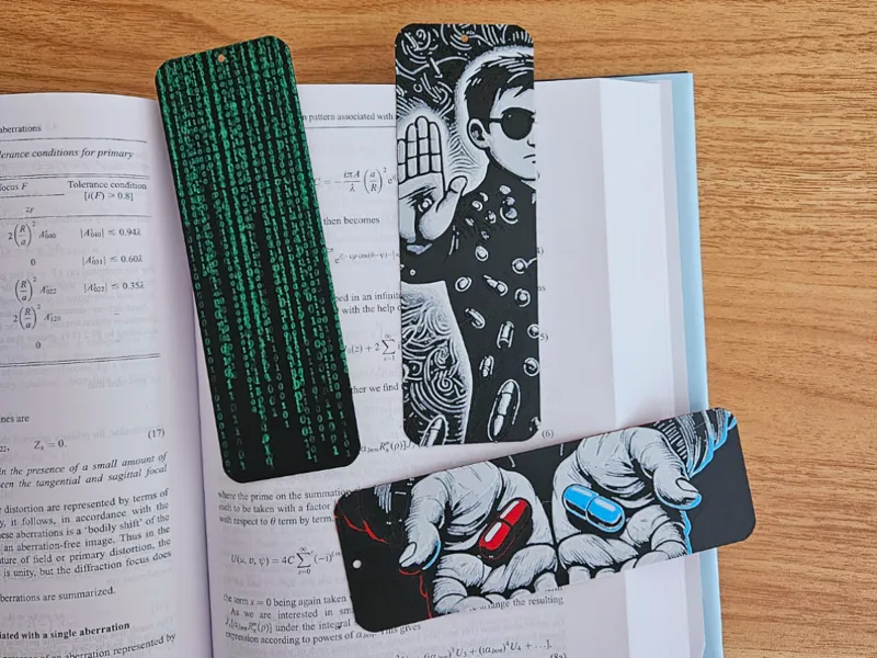 The Matrix Themed Bookmark Set (Quick Print)