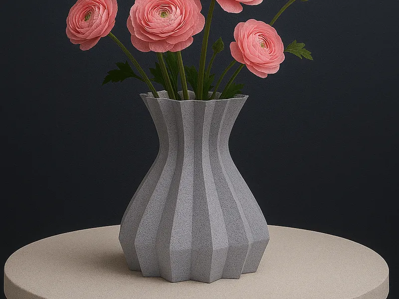 Einfache und moderne Vase