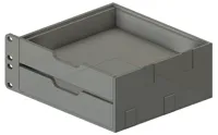 2U Doubles (modified trays and 1U drawers)