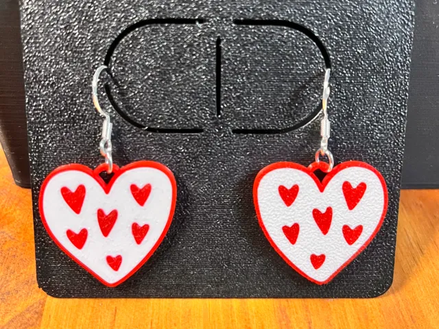 Pendientes Corazon de corazones