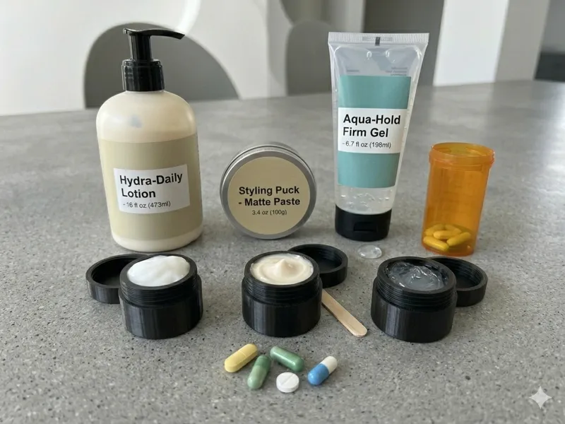 Ultimate Travel Container - Cream-Paste-Gel-Pills