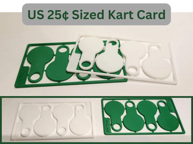 Kart Coins (US 25c Size) 