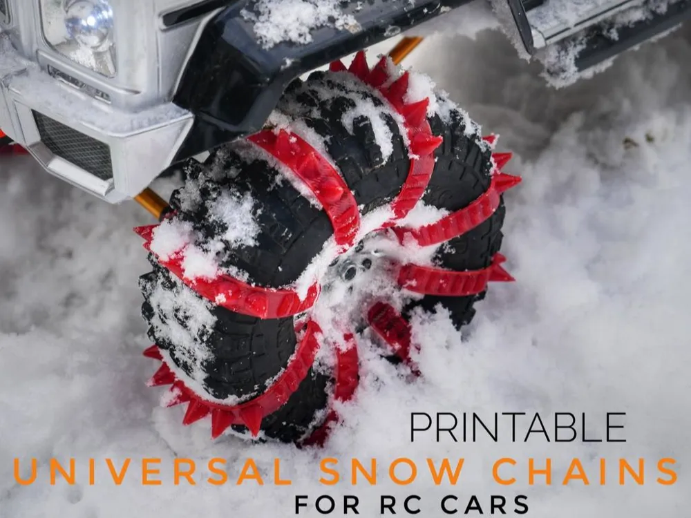 Rc Snow Chain Universal snow chains for Rc cars - Free 3D Print Model - MakerWorld