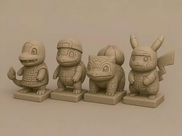 Totems aztèques Pokémon starters