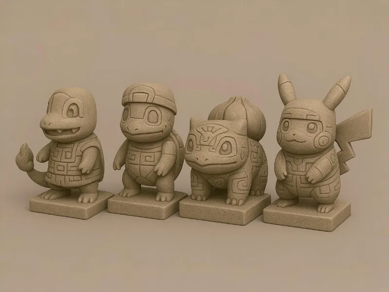 Aztec Gen 1 Starter Pokemon