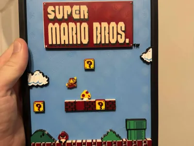 Super Mario bros 3d art
