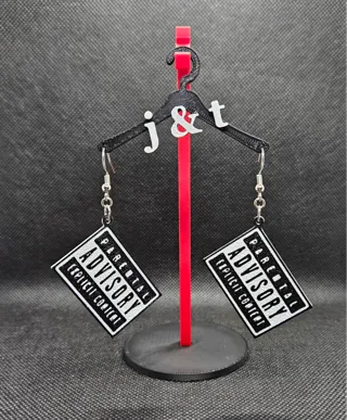 Parental Advisory Explicit Content earrings