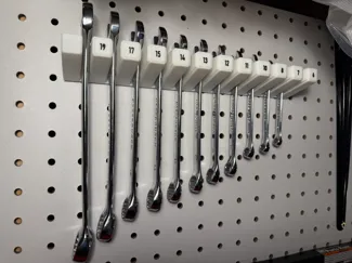 Customizable Pegboard Wrench Holder
