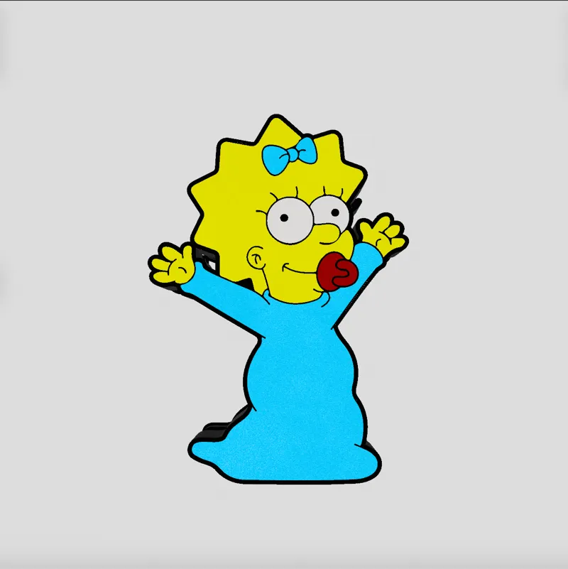 Maggie Simpsons Lightbox Led Lamp