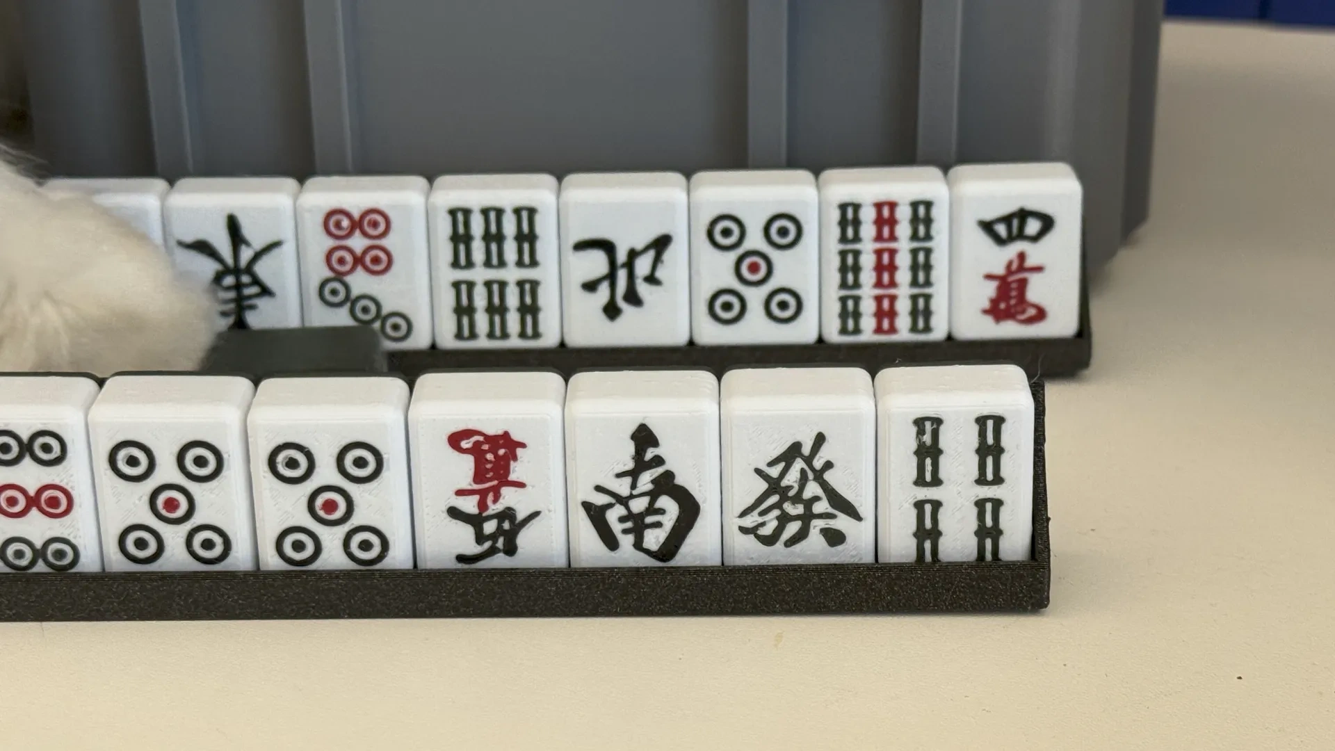 Miniatura 2 do modelo 3D 麻将排尺（适用3d打印麻将）