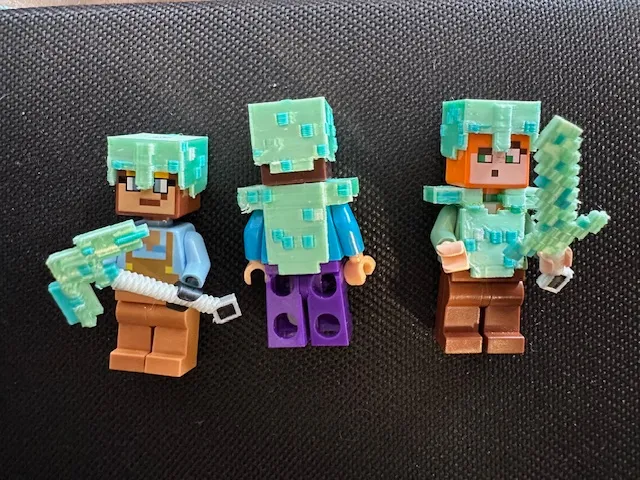 Minecraft brick axe + sword
