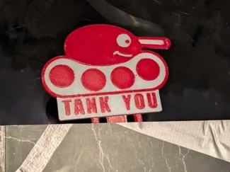 Tank You Bookmark